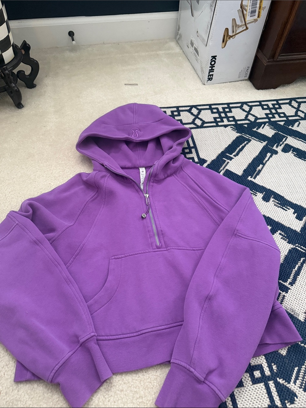 lululemon athletica Purple Hooded Pullover Sweatshirt